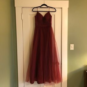 Long red prom/formal dress